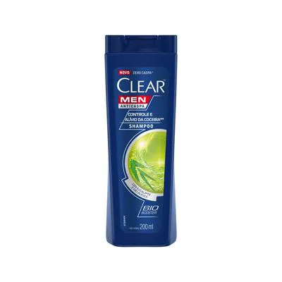 Shampoo Anticaspa Clear Men Controle e Alívio da Coceira 200ml