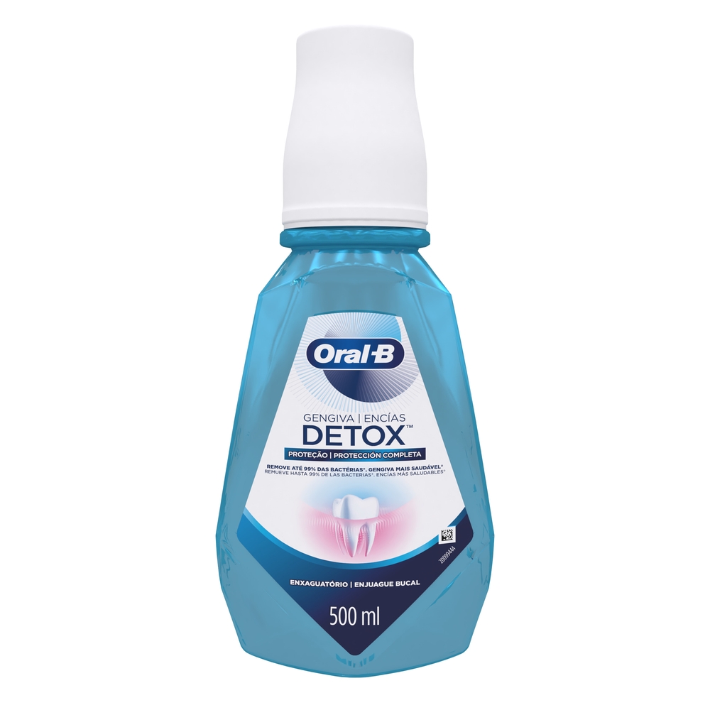 Enxaguante Bucal Antisséptico Oral-B Gengiva Detox 500ml