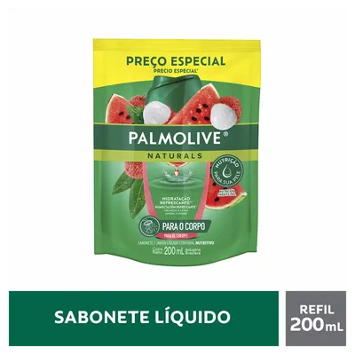 Sabonete Liquido Refil Palmolive Melancia e Lichia 200ml