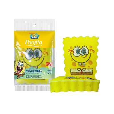 Esponja Banho Infantil 3M Ponjita Bob Esponja