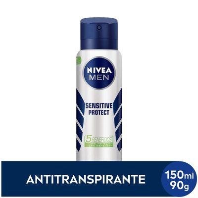 Nivea Men Desodorante Antitranspirante Aerosol Sensitive Protect 150ml
