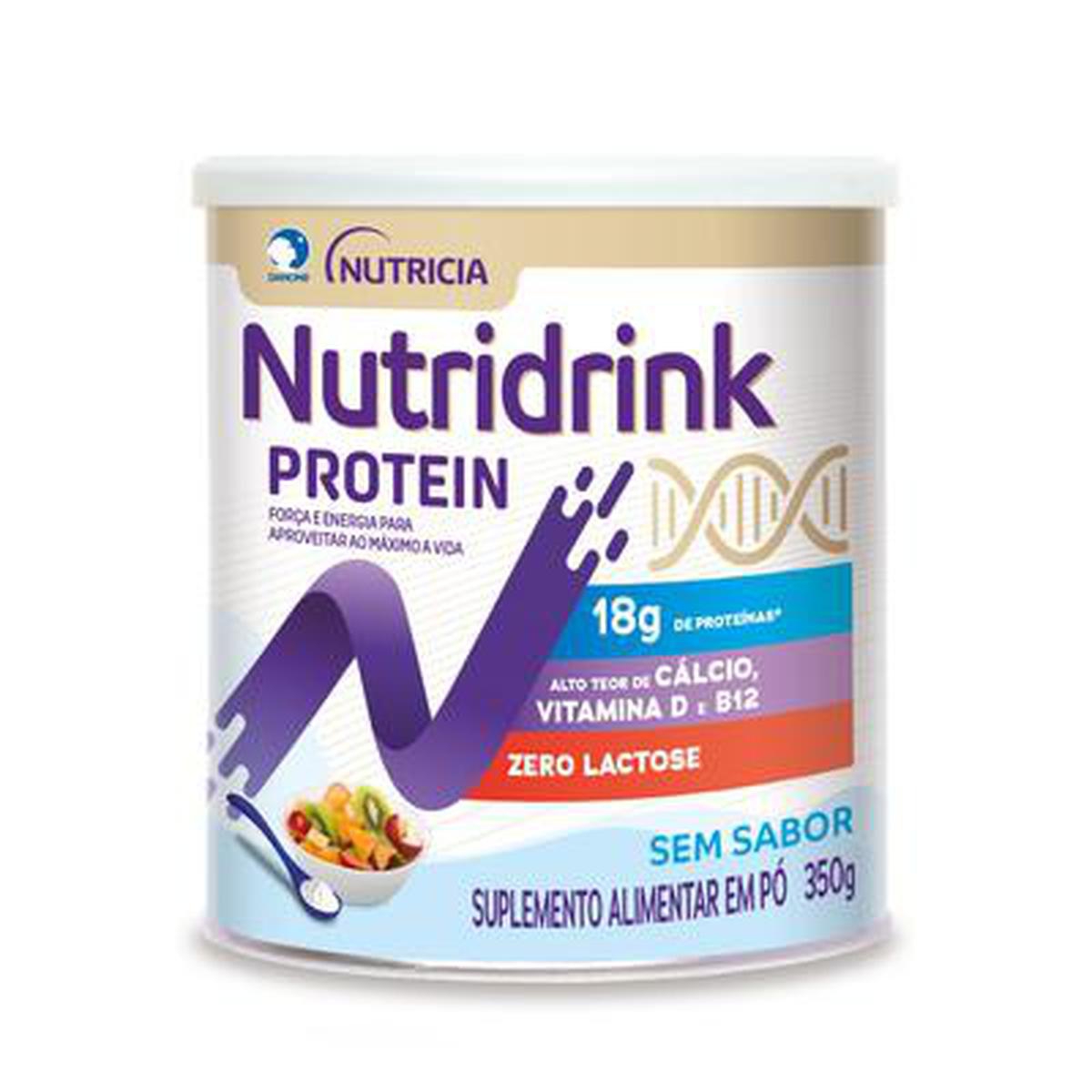Suplemento Danone Nutridrink Protein Pó sem Sabor 350g