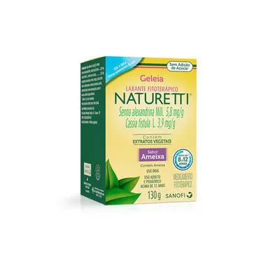 Laxante Fitoterápico Naturetti Geleia Ameixa Sem Açúcar 130g