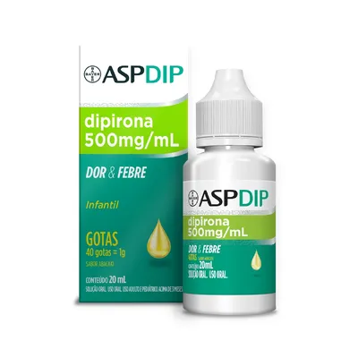 Aspdip Dipirona 500Mg Gotas 20Ml preço