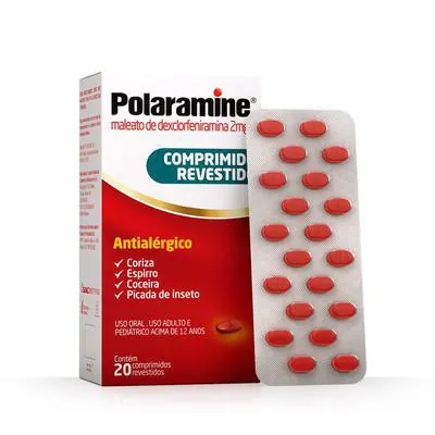 Antialérgico Polaramine 2mg 20 Comprimidos
