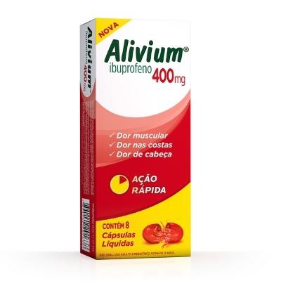 Alivium 400mg 8 Cápsulas Gel