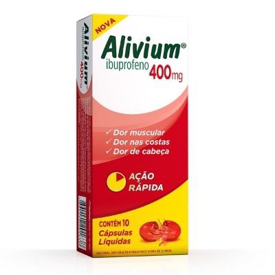 Alivium 400mg 10 Cápsulas Gel