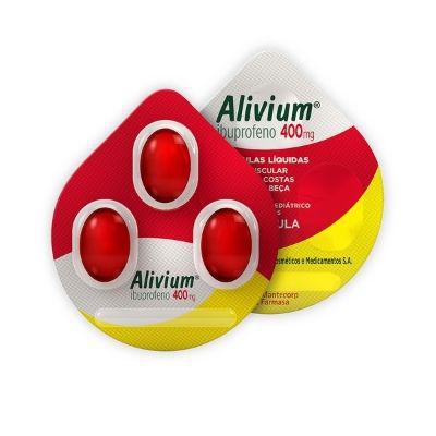 Alivium 400mg 3 Cápsulas Gel