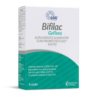 Suplemento Alimentar Bifilac Geflora 6 Sticks