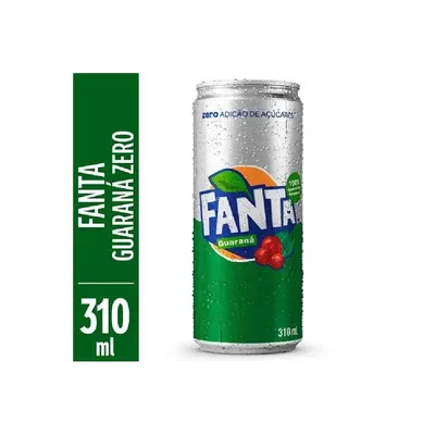Refrigerante Fanta Guaraná Zero Lata 310ml