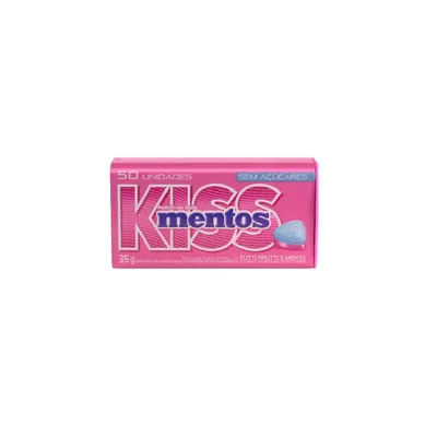 Bala Mentos Kiss Tutti Frutti Lata 35g