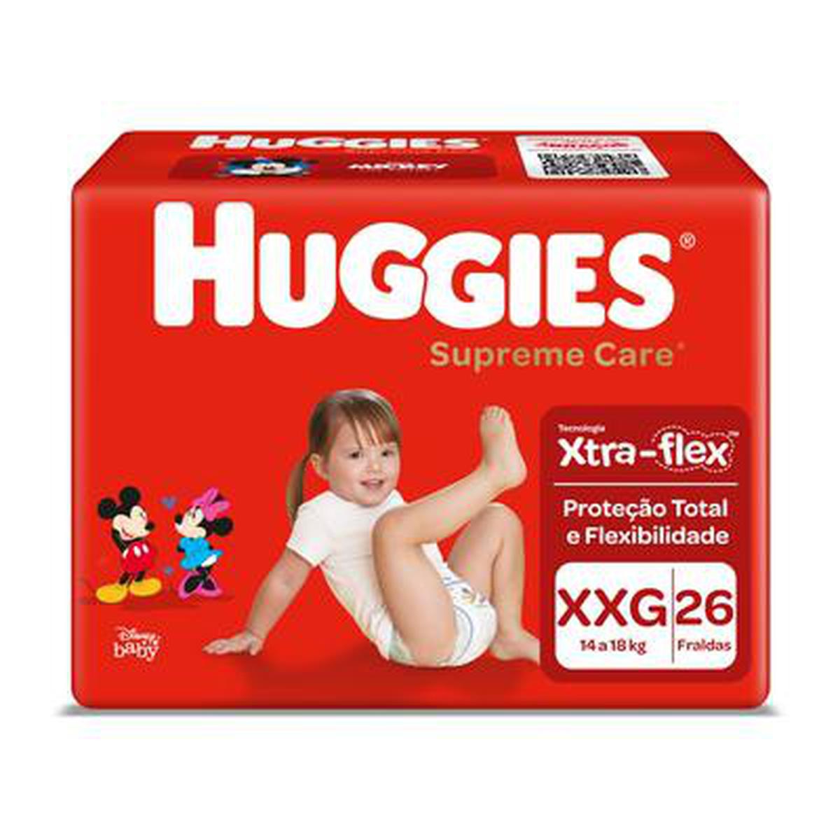 Fralda Huggies Supreme Care Mega XXG 26 Unidades