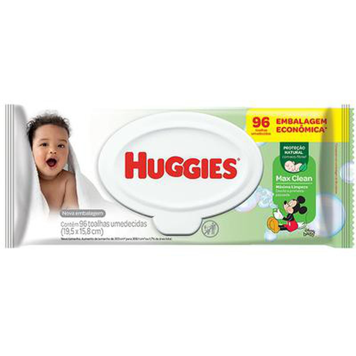 Toalha Umedecida Huggies Max Clean 96 Unidades