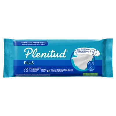 Toalha Umedecida Adulto Suave Plenitud Protect Plus Pacote 42 Unidades preço