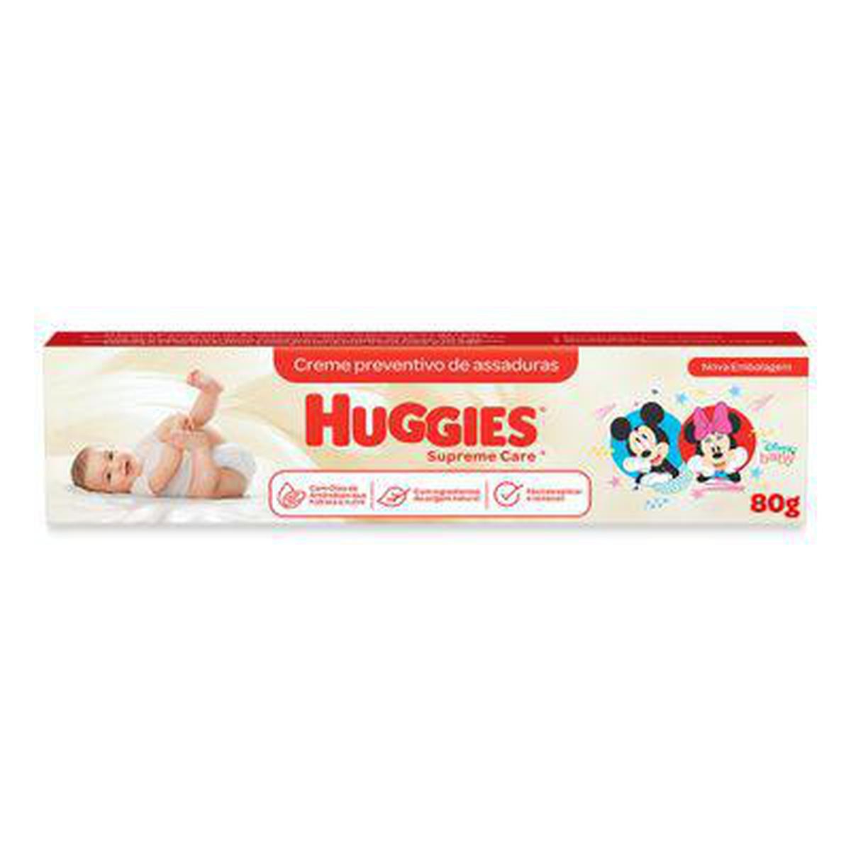 Creme Preventivo de Assaduras Huggies Supreme Care Amêndoas 80g