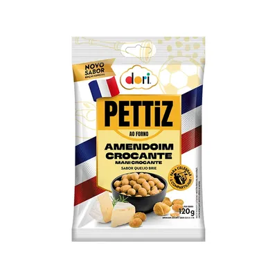 Amendoim Crocante Pettiz Queijo Brie 120g