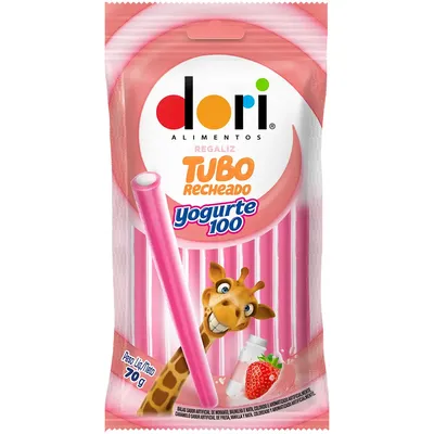 Bala Goma Tubo Dori Regaliz Yogurte 70G preço
