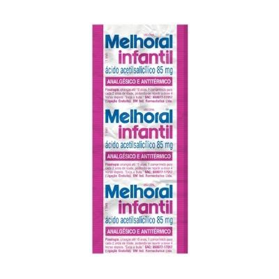 Melhoral Infantil 85mg Com 8 Comprimidos Infantil