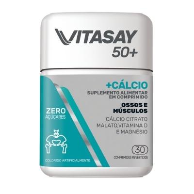 Suplemento Alimentar Vitasay 50+ Cálcio 30 Comprimidos