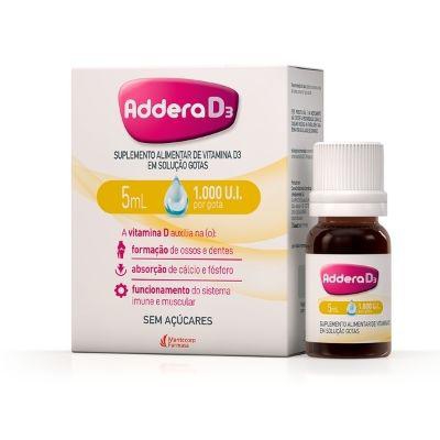 Suplemento Alimentar Addera D3 1.000UI Solução em Gotas 5ml