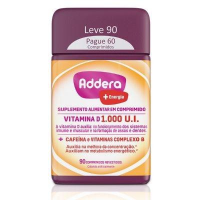 Vitamina Addera D3+ Energia 90 Comprimidos