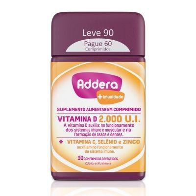Vitamina Addera D3+ Imunidade 90 Comprimidos