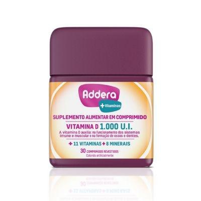 Vitamina Addera D3+ Vitaminas 30 Comprimidos