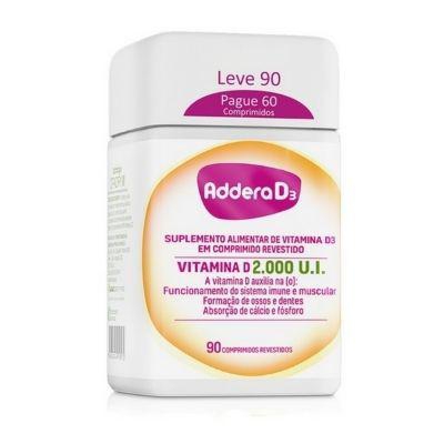 Vitamina Addera D3 2000UI 90 Comprimidos