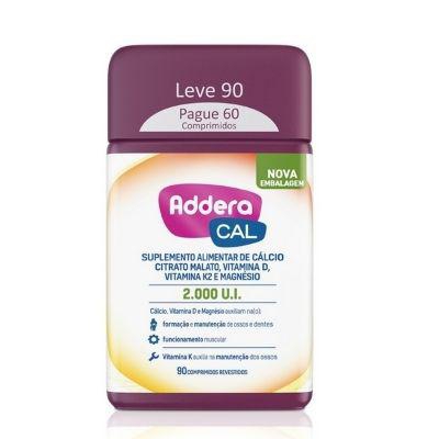 Suplemento Vitamínico Addera Cal 2000UI 90 Comprimidos