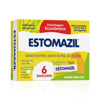 Estomazil Pó Efervescente Sabor Abacaxi 6 Saches