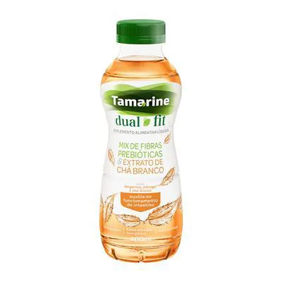 Tamarine Dual Fit Mix de Fibras Sabor Pessego,Tangerina e Chá Branco 400ml