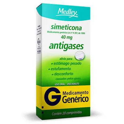 Simeticona Medley 40mg Com 20 Comprimidos