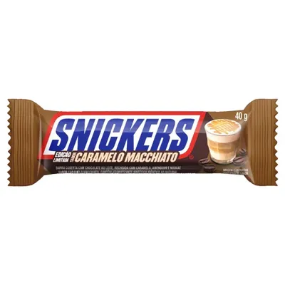 Chocolate Snickers Caramelo Macchiato 40 gramas