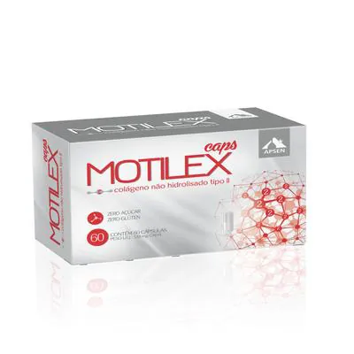 Motilex Caps Colágeno Tipo II Não Hidrolisado 60 Cápsulas Apsen