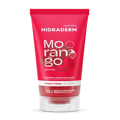 Sabonete Liquido Hidraderm Esfoliante Morango 150ml