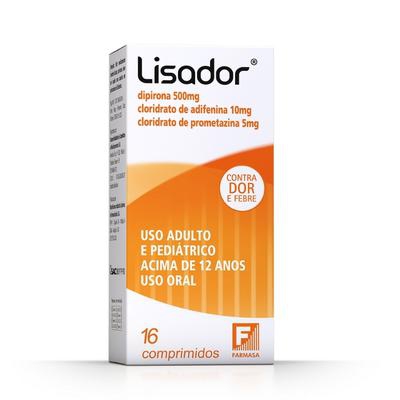 Lisador 500 + 5 + 10mg 16 Comprimidos