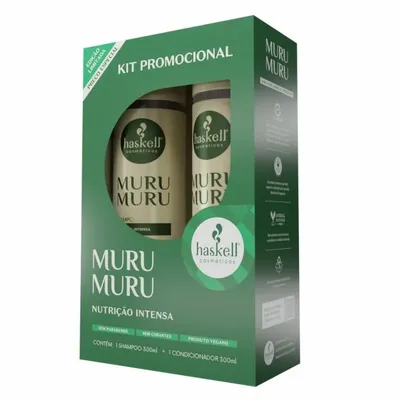Kit Shampoo Haskell Murumuru 300ml + Condicionador 300ml + Mascara 300ml
