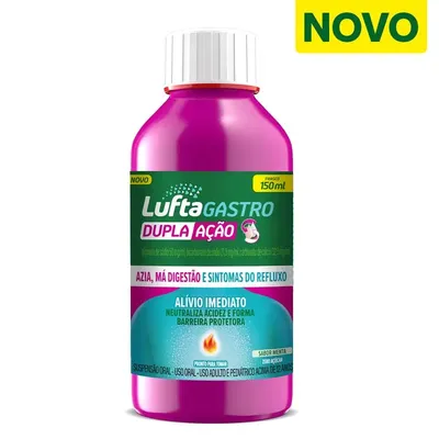 Lufta Gastro Dupla Ação Menta Zero Açúcar Alívio Imediato 150Ml preço