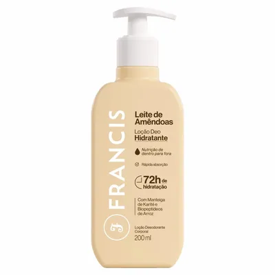 Locao Hidratante Desodorante Francis Amêndoa Pump 400ml