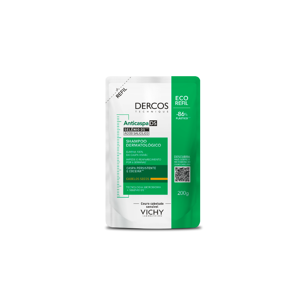 VCY DERCOS REFIL SH ANTICASPA INTENSIVO CABELOS SECOS 200G