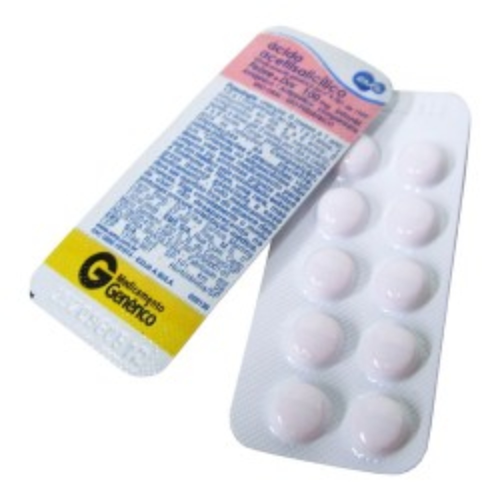 Ácido Acetilsalicílico Ems 100mg 10 Comprimidos