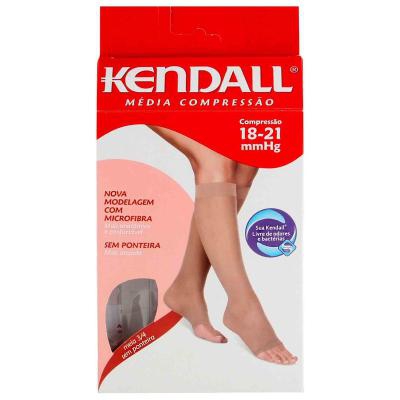Meia Kendall Média Compressão Sem Ponteira 3/4 M Mel