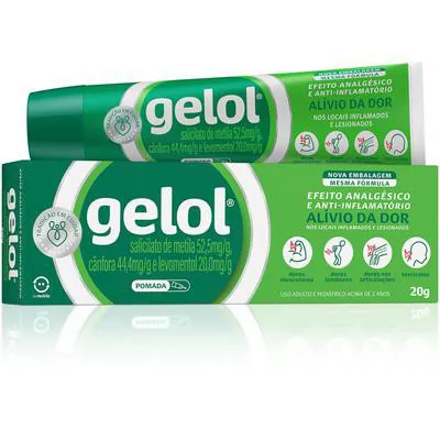 Gelol Pomada Analgésico Tópico 20g 44,4ml