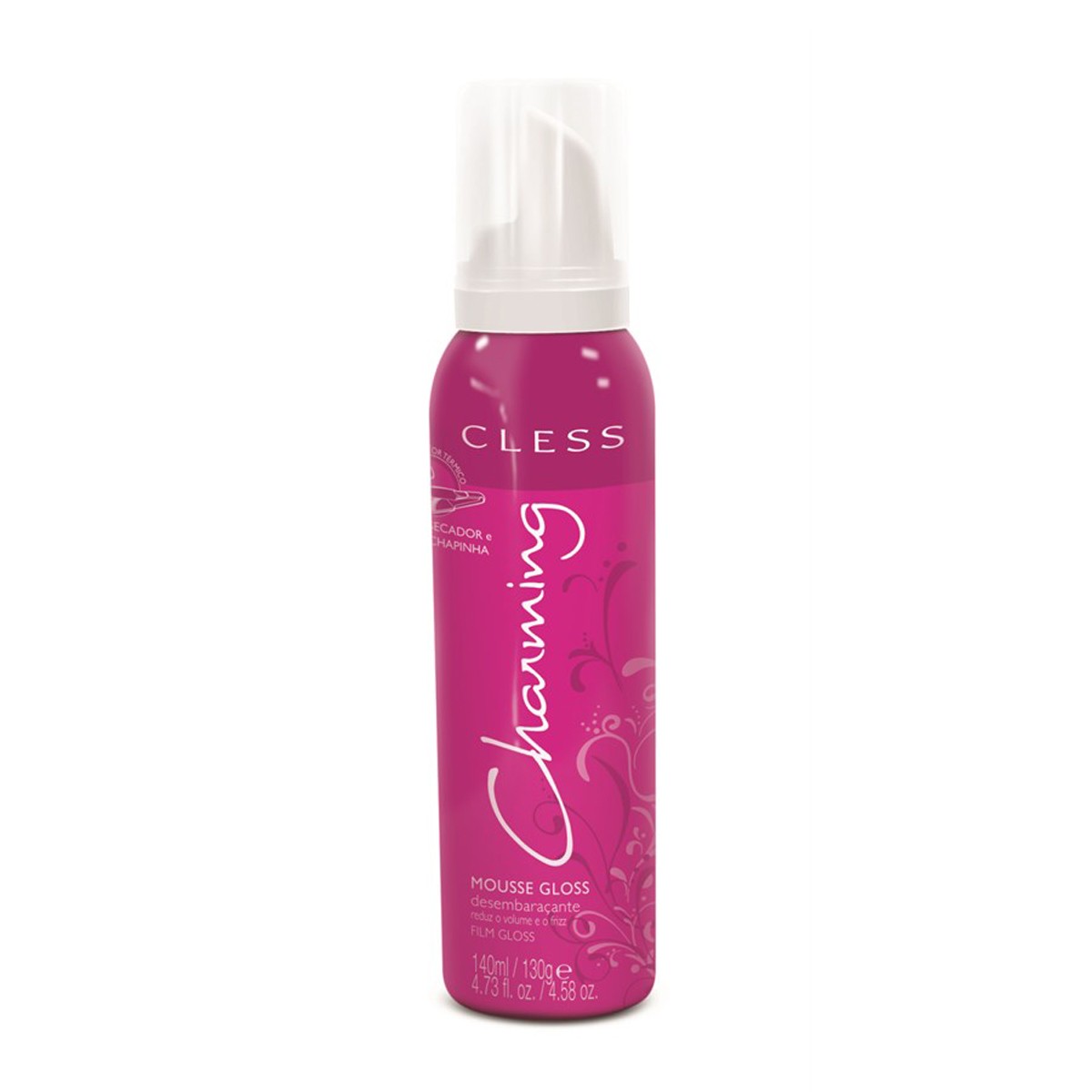 Mousse Cabelo Charming Gloss Desembaracante 130g