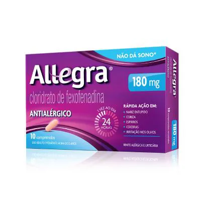 Allegra 180mg 10 Comprimidos