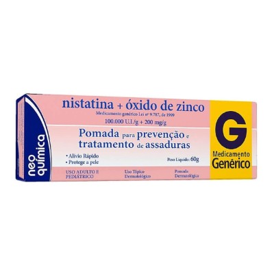 Pomada Nistatina + Óxido De Zinco 60G