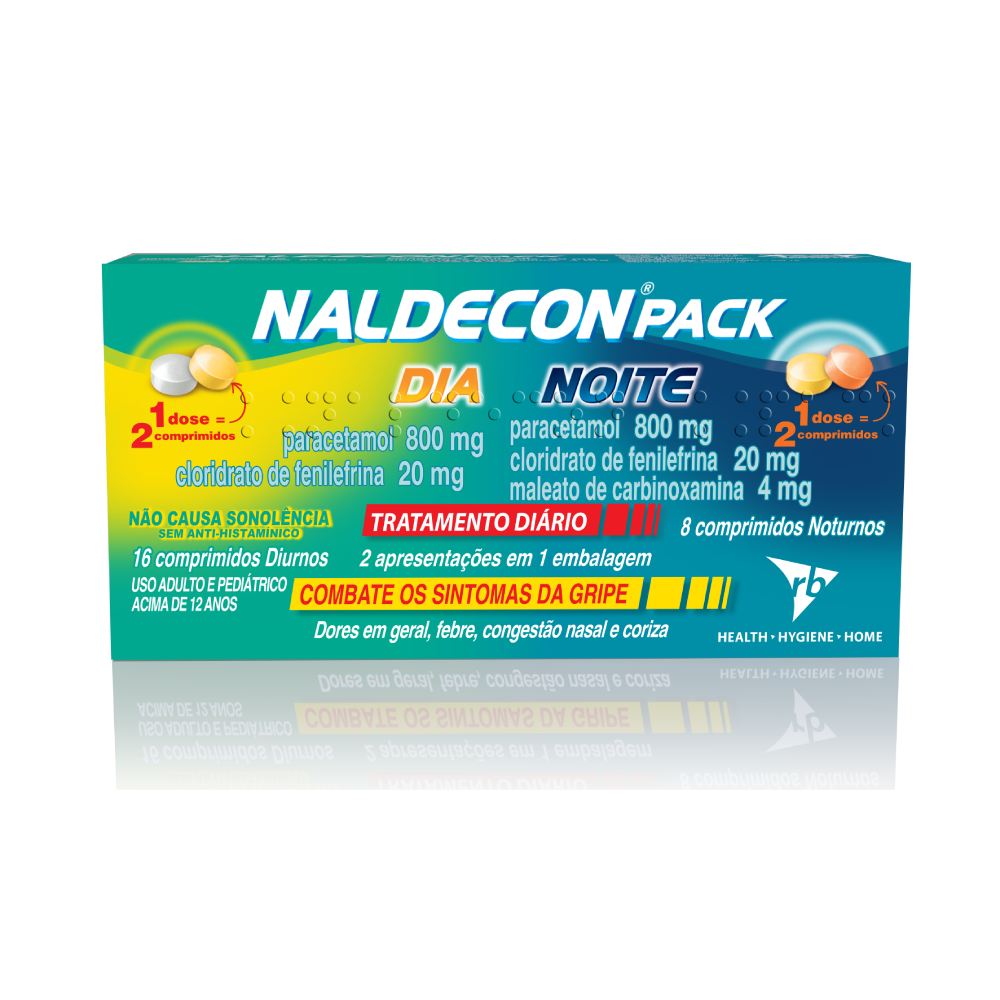 Naldecon Pack Dia e Noite com 24 Comprimidos