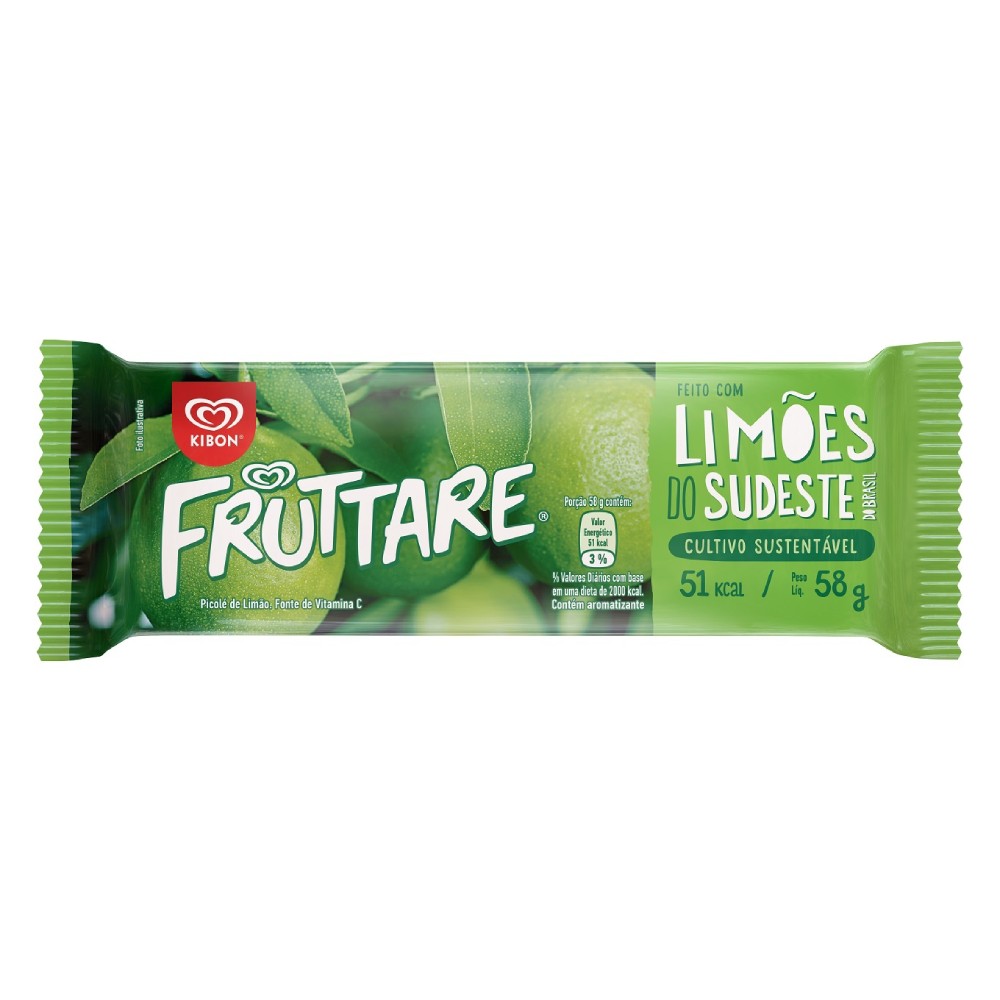 Picolé Kibon Fruttare Limão 58g