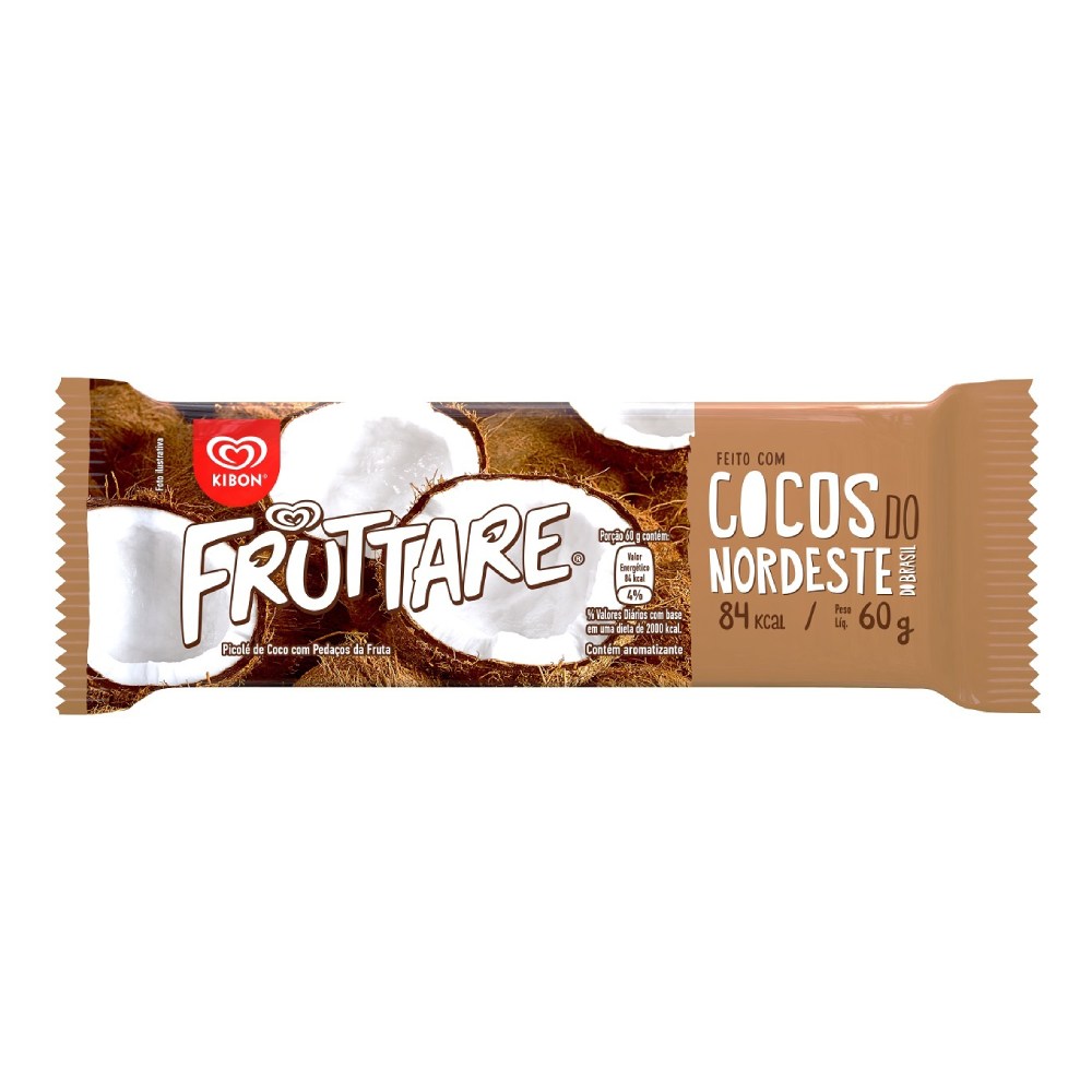 Picolé Kibon Fruttare Coco 60g