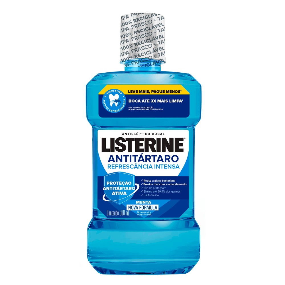 Enxaguante Bucal Antisséptico Listerine Tartar Control 500ml